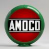Amoco 13.5" Gas Pump Globe with green plastic body