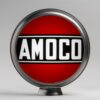 Amoco 13.5" Gas Pump Globe with unpainted steel body