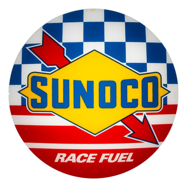 Sunoco Racing Gasoline 13.5" Gas Pump Globe single lens