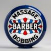 Barber Shop 13.5" Gas Pump Globe with dark blue plastic body