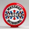 Barber Shop 13.5" Gas Pump Globe with red plastic body