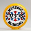 Barber Shop 13.5" Gas Pump Globe with yellow plastic body