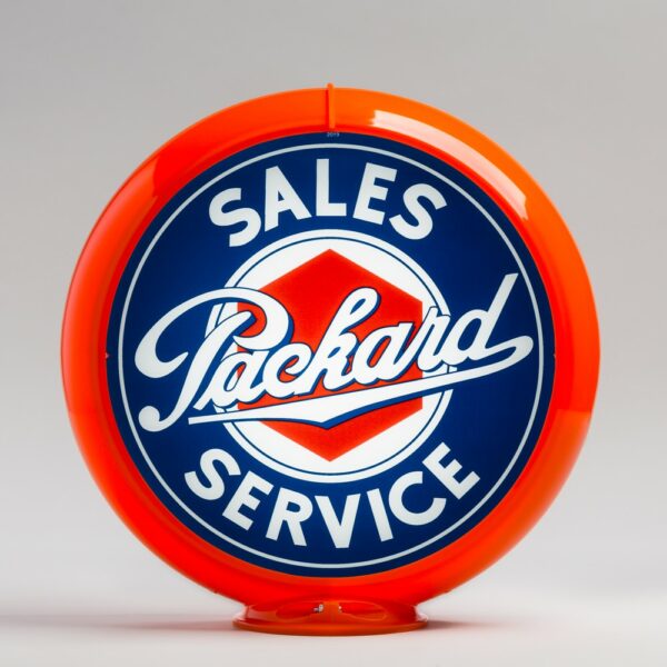 Packard Sales 13.5" Gas Pump Globe with orange plastic body