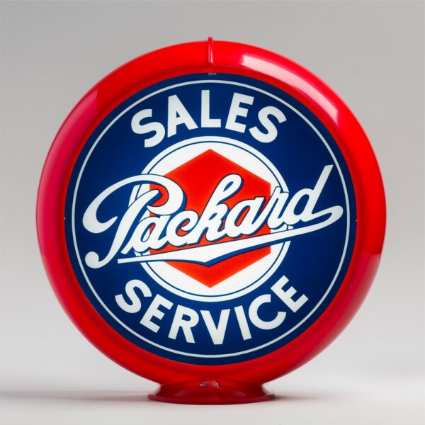 Packard Sales 13.5" Gas Pump Globe with red plastic body