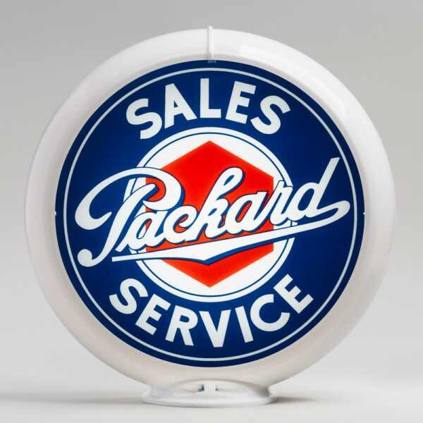 Packard Sales 13.5" Gas Pump Globe with white plastic body