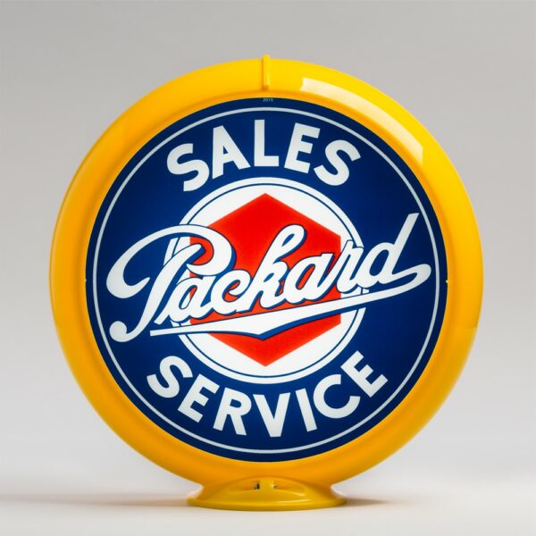 Packard Sales 13.5" Gas Pump Globe with yellow plastic body