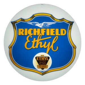 Richfield Ethyl 13.5" Gas Pump Globe single lens