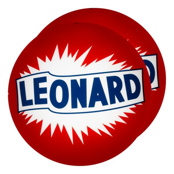 Leonard 13.5" Gas Pump Globe lens pair