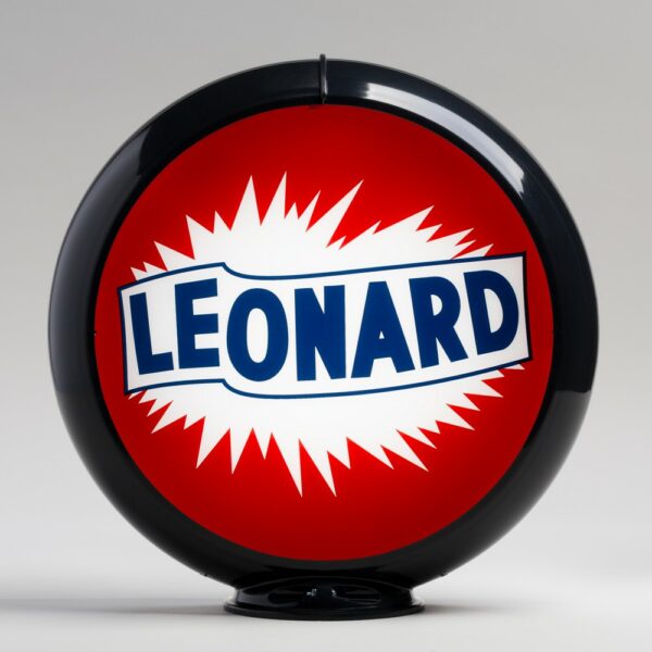 Leonard 13.5" Gas Pump Globe with black plastic body