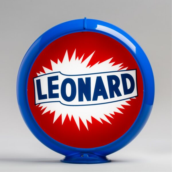 Leonard 13.5" Gas Pump Globe with light blue plastic body