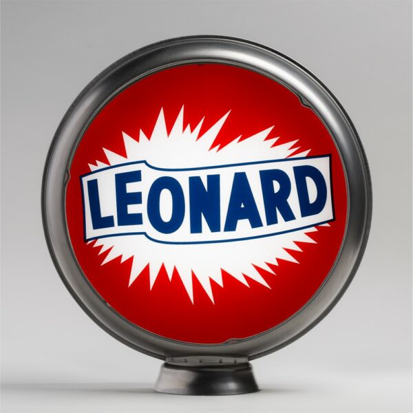 Leonard 13.5" Gas Pump Globe with unpainted steel body