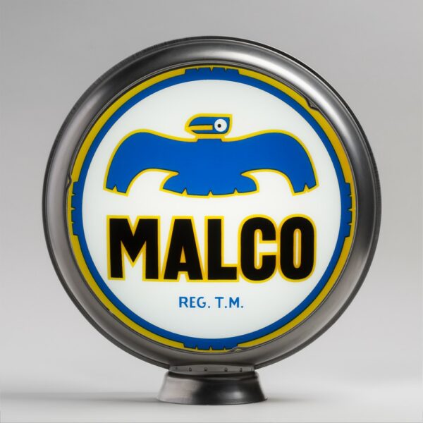 Malco (Thunderbird) 13.5" Gas Pump Globe with unpainted steel body