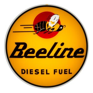 Beeline Diesel Fuel 13.5" Gas Pump Globe single lens