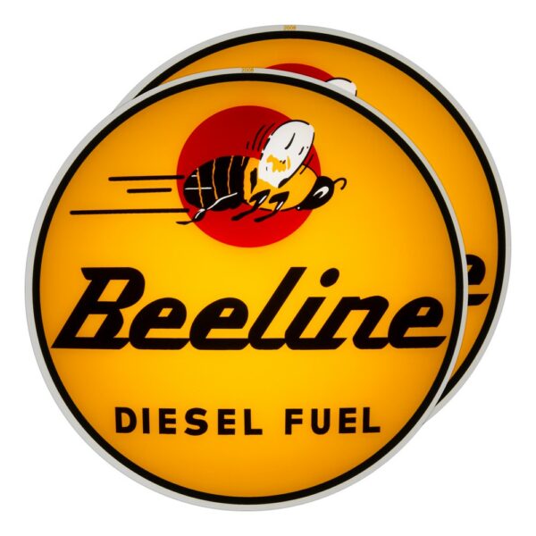 Beeline Diesel Fuel 13.5" Gas Pump Globe lens pair