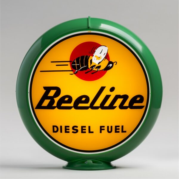 Beeline Diesel Fuel 13.5" Gas Pump Globe with green plastic body