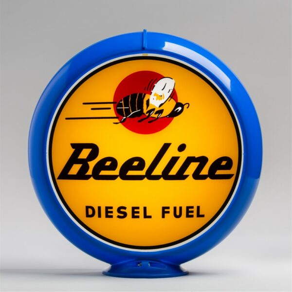 Beeline Diesel Fuel 13.5" Gas Pump Globe with light blue plastic body