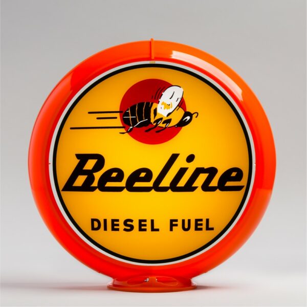 Beeline Diesel Fuel 13.5" Gas Pump Globe with orange plastic body