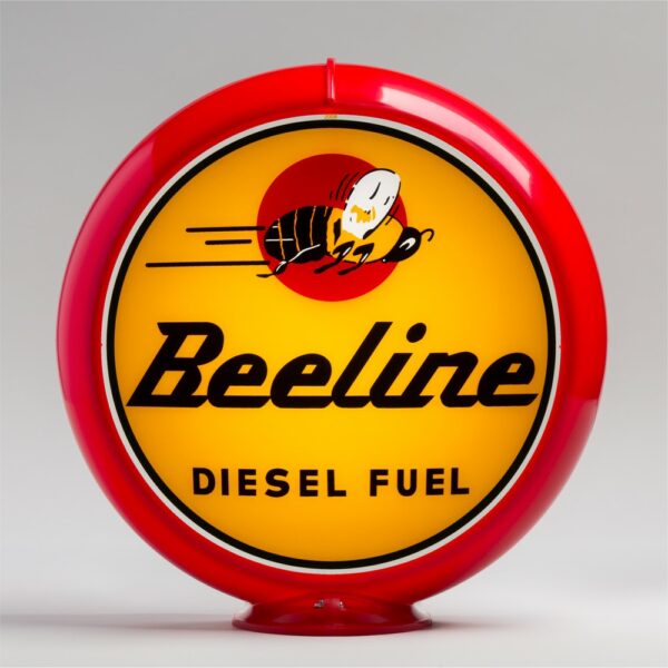 Beeline Diesel Fuel 13.5" Gas Pump Globe with red plastic body