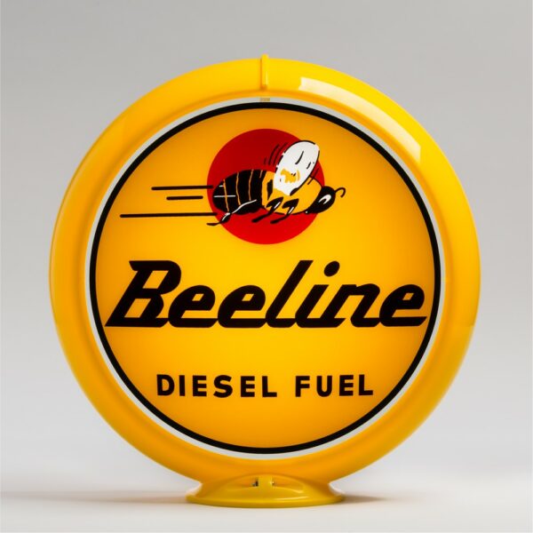 Beeline Diesel Fuel 13.5" Gas Pump Globe with yellow plastic body