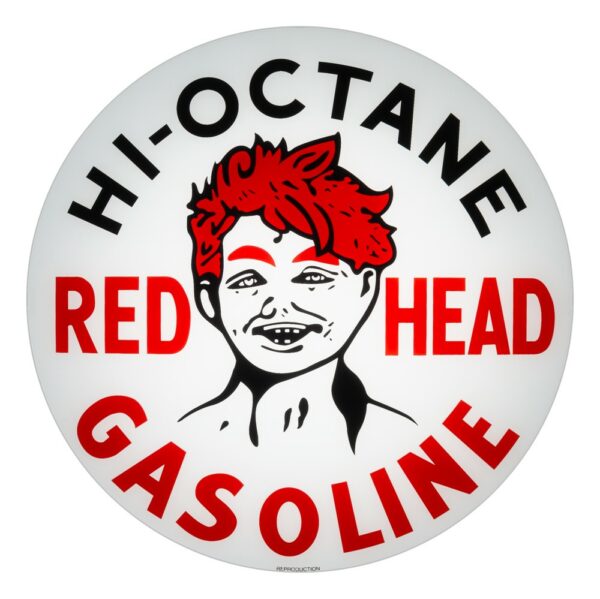 Red Head 13.5" Gas Pump Globe single lens