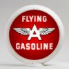 Flying A Gasoline (Red) 13.5" Gas Pump Globe with white plastic body