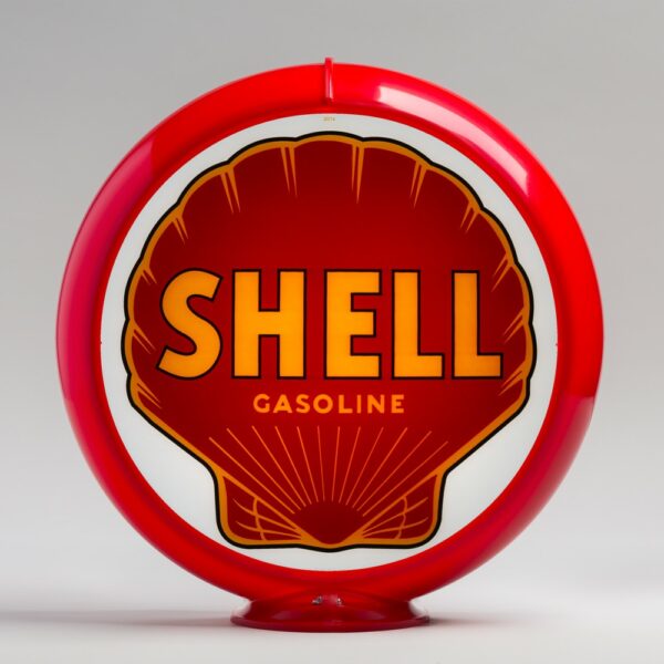 Shell Gasoline (Red) 13.5" Gas Pump Globe with red plastic body