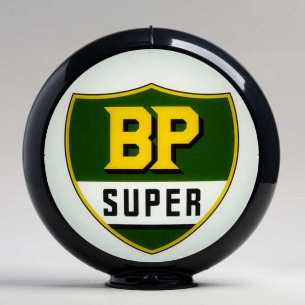 BP Super 13.5" Gas Pump Globe with black plastic body