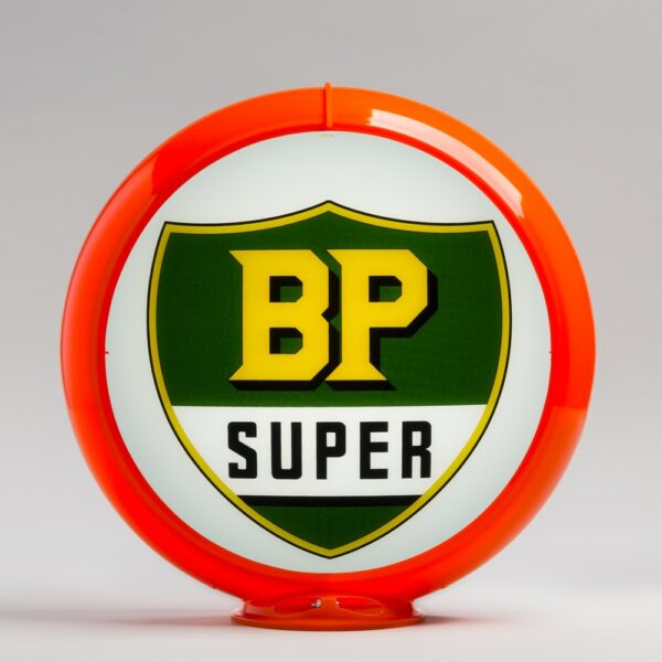 BP Super 13.5" Gas Pump Globe with orange plastic body