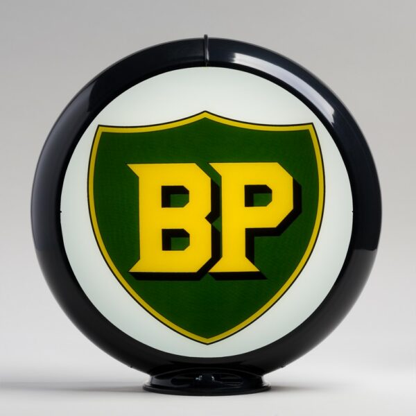 BP 13.5" Gas Pump Globe with black plastic body