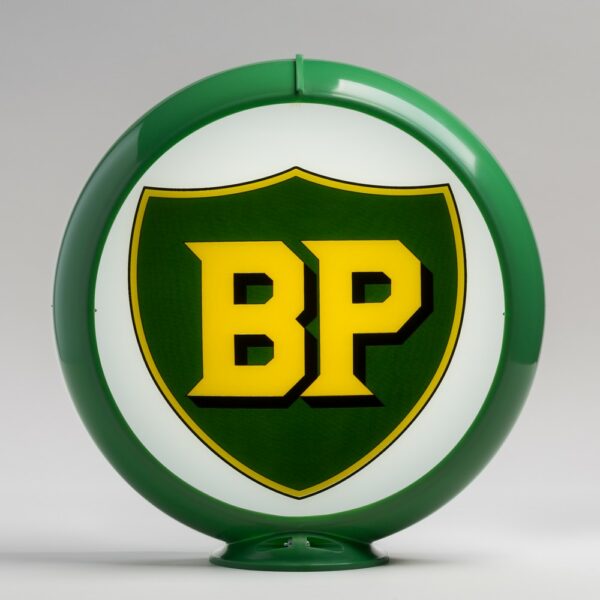 BP 13.5" Gas Pump Globe with green plastic body