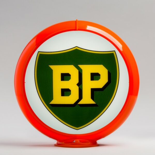 BP 13.5" Gas Pump Globe with orange plastic body