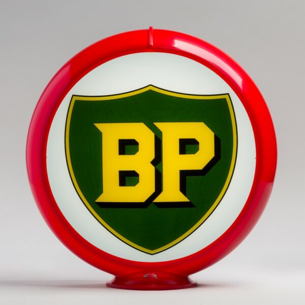 BP 13.5" Gas Pump Globe with red plastic body