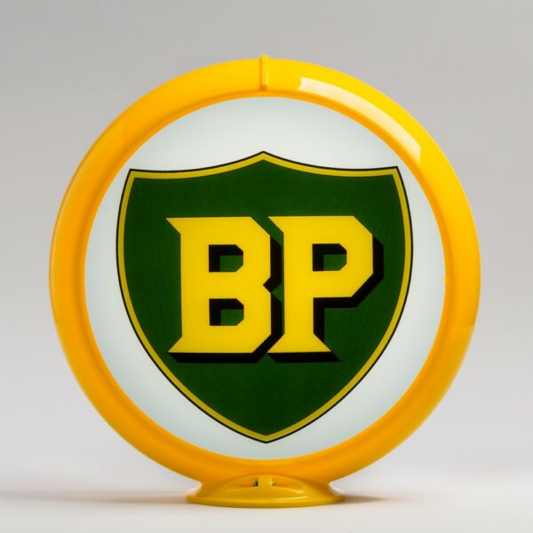 BP 13.5" Gas Pump Globe with yellow plastic body