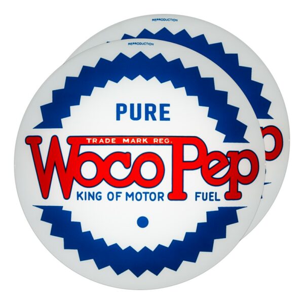 Woco Pep 13.5" Gas Pump Globe lens pair