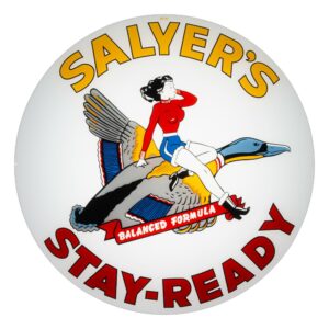 Salyer's Stay Ready 13.5" Gas Pump Globe single lens