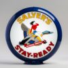 Salyer's Stay Ready 13.5" Gas Pump Globe with dark blue plastic body