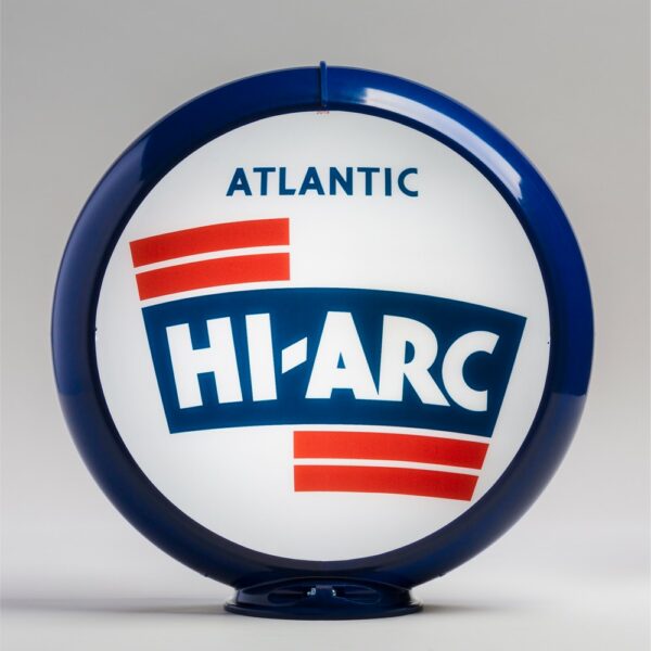 Atlantic Hi Arc 13.5" Gas Pump Globe with dark blue plastic body