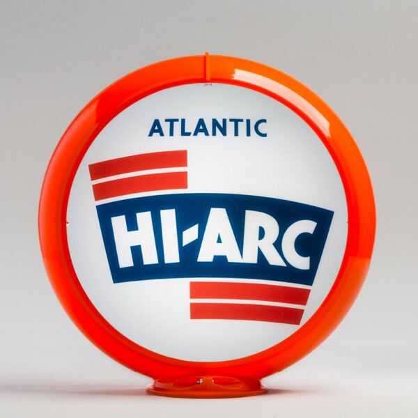 Atlantic Hi Arc 13.5" Gas Pump Globe with orange plastic body