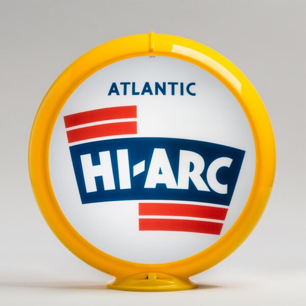 Atlantic Hi Arc 13.5" Gas Pump Globe with yellow plastic body