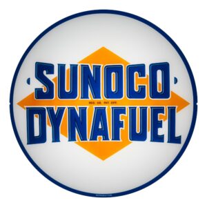 Sunoco Dynafuel 13.5" Gas Pump Globe single lens