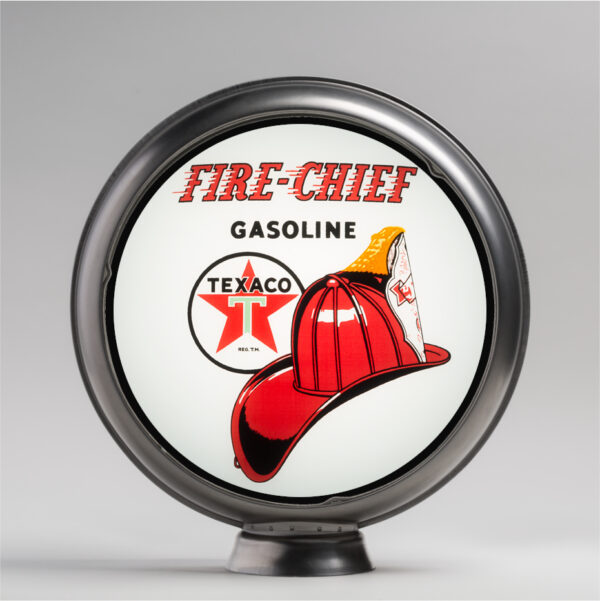 Texaco Fire Chief 15" Gas Pump Globe with unpainted steel body
