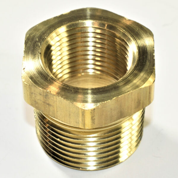 Brass Reducer 1" FF to 3/4" MM