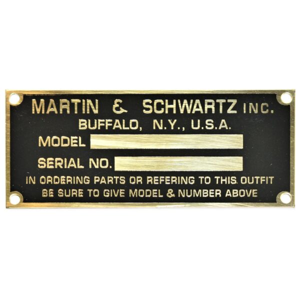 M&S Clock Face & Model 70 Brass ID Tag