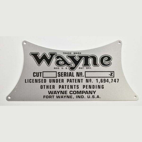 Wayne 800 ID Tag (Trapezoid Shape)