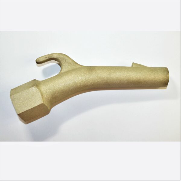 Brass Banana Nozzle with Hook - 1" (NPT) Internal Pipe Thread