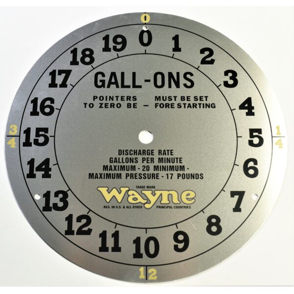 Wayne 851 & 853 Clock Face Plates (2-Pc Set) - Image 2