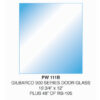 Gilbarco 900 Series Door Glass with Rubber