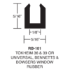 Tokheim 36 Door Glass with Rubber - Image 2