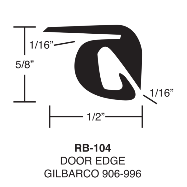 Rubber (11-foot Roll) - for Gilbarco 900, 906 & 966 Door Edge