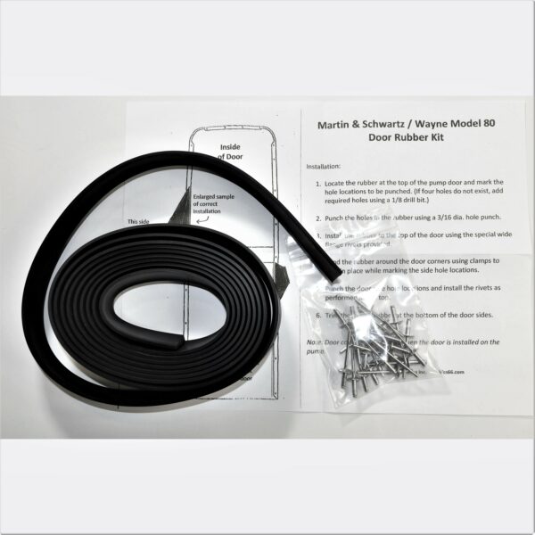 Door Edge Kit for M&S / Wayne Model 80: Contains 10' Rubber & 22 Rivets - Image 2